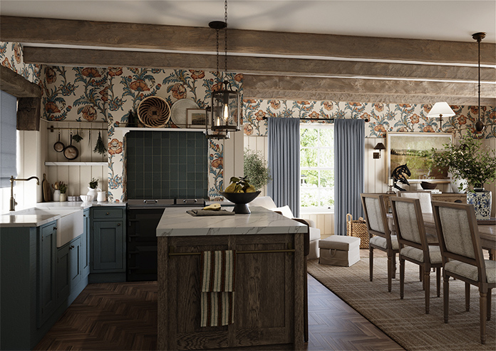 Carina, Cadet Blue - Made to Measure Curtains - Image 7